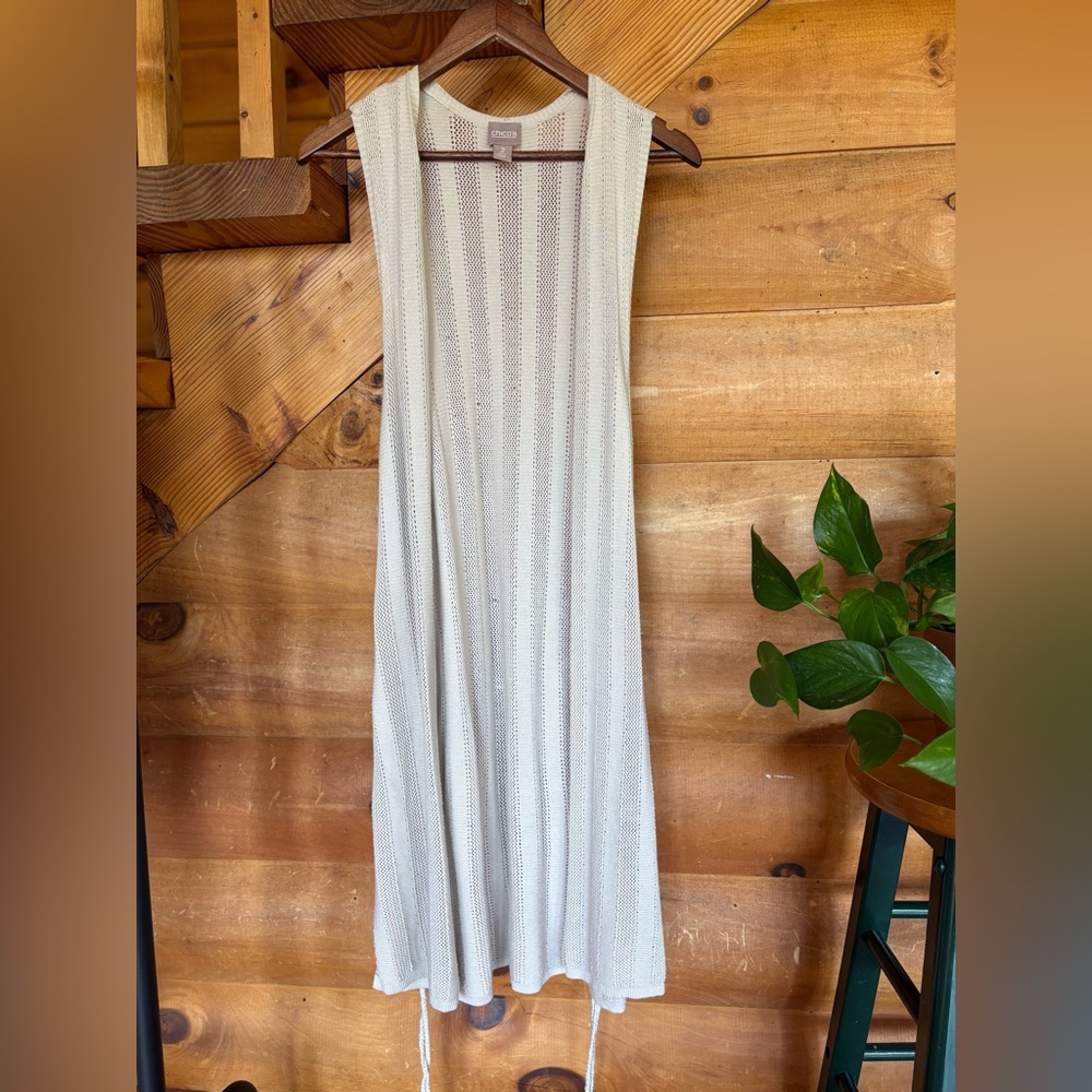 Beige 100% cotton duster
